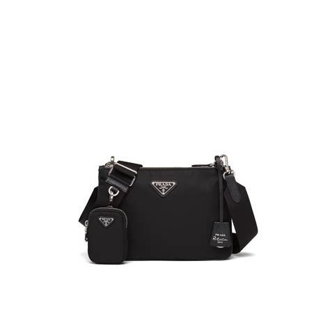 prada re-edition 2000 nylon and saffiano leather bag|Prada hobo nero saffiano.